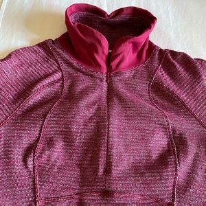 Lululemon Runderful 1/2 Zip Berry Pullover Size 4